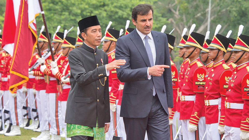 Emir of Qatar visits Indonesia amid Gulf crisis | theindependentbd.com