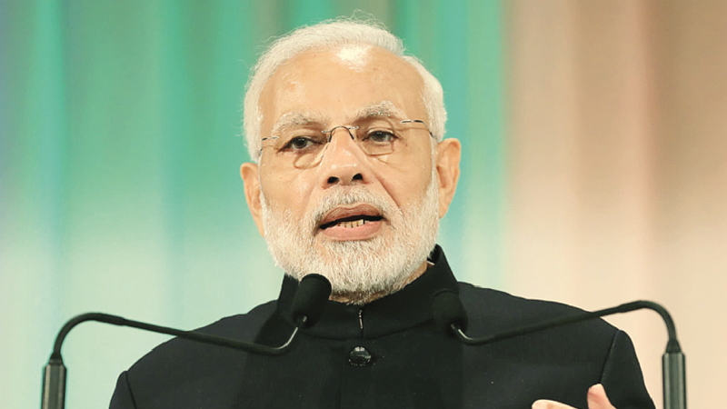 Modi blames Cong for agrarian crisis in India